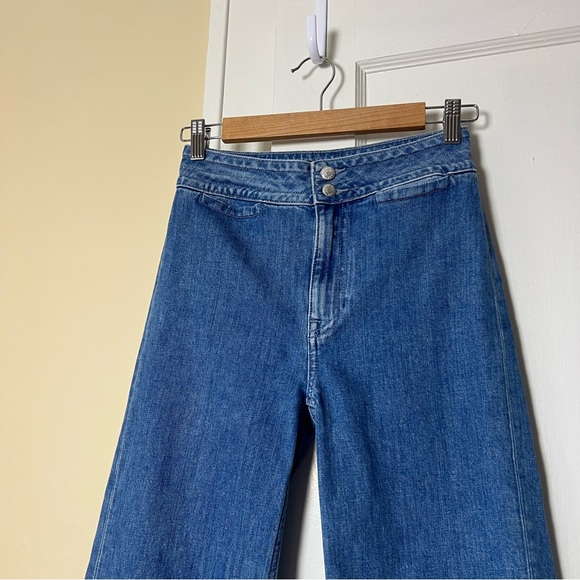 J. Crew Point Sur Wide-Leg Eco Jean in Bright Ocean Wash - Picture 4 of 10